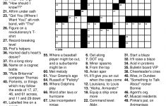 Beekeeper Crosswords - Will Shortz Crossword Puzzles Printable