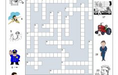 Big Jobs Picture Crossword Worksheet - Free Esl Printable Worksheets - Printable Crossword Puzzles Job