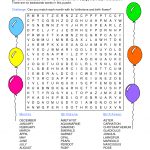Birthday Word Search | Kiddo Shelter | Educative Puzzle For Kids   Printable Birthday Puzzles