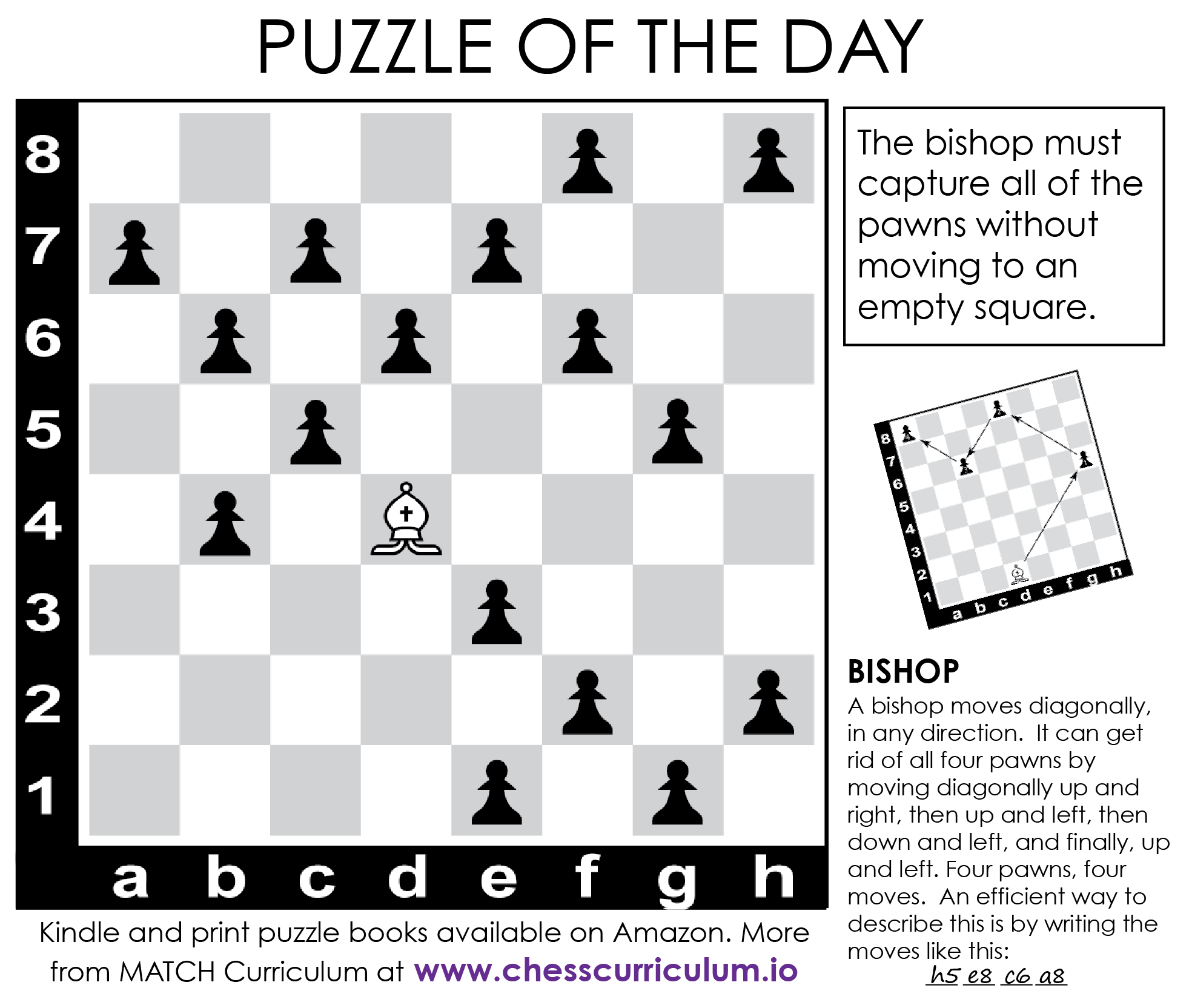 Bishop Chess Puzzle. More Puzzles On The Blog And Our Fb Page - Printable Chess Puzzles