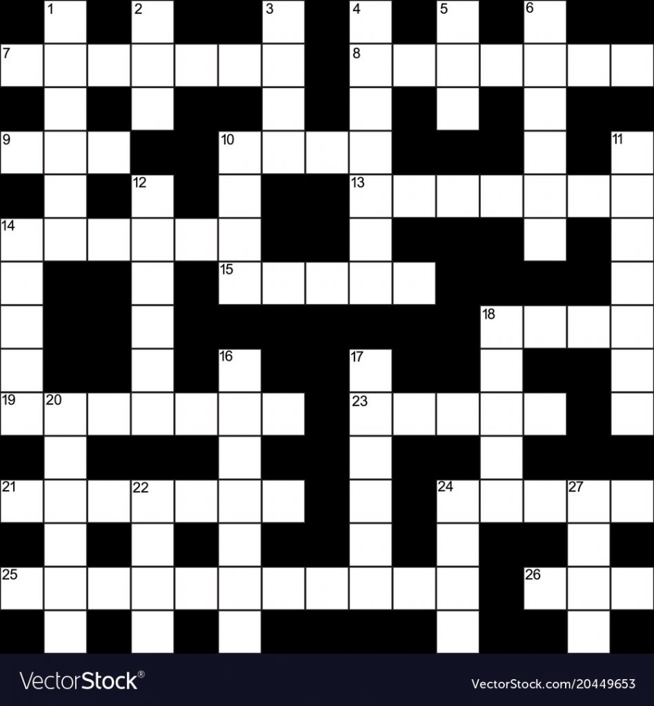 Blank Crossword Grid Yapis.sticken.co Printable Diagramless Puzzles