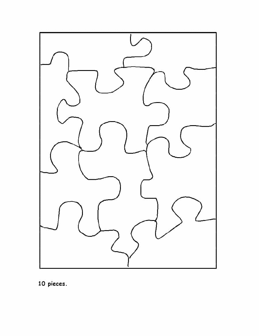 Blank Puzzle Pieces Template Pdf - Printable Jigsaw Puzzles Pdf