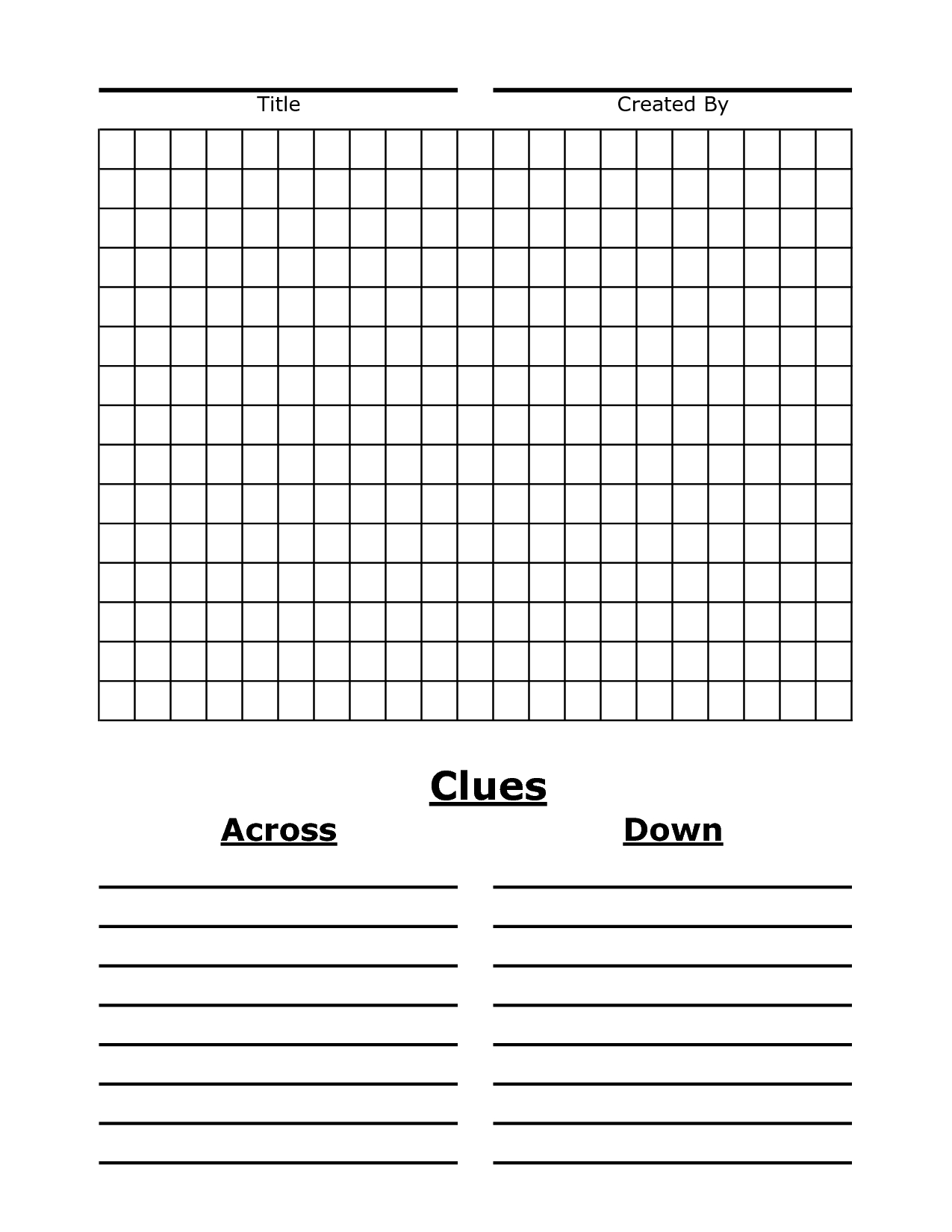 Blank Word Search | 4 Best Images Of Blank Word Search Puzzles - Blank Crossword Puzzle Grids Printable