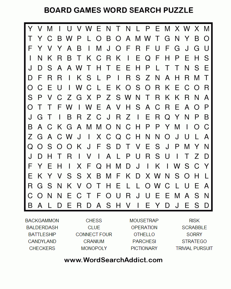 Printable Puzzles And Games For Adults Printable Crossword Puzzles