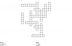Body Parts(In Spanish) Crossword - Wordmint - Crossword Puzzle Printable In Spanish
