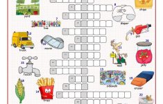 British/american English Crossword Puzzle Worksheet - Free Esl - Printable Crossword Puzzles Spanish