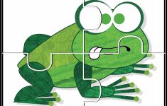Brown Bear Puzzles - Prekautism - Printable Frog Puzzle