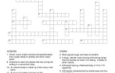 Bugs Crossword Puzzle Template | Templates At Allbusinesstemplates - Printable Crossword Template