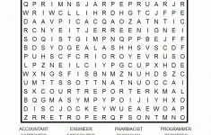 Careers Printable Word Search Puzzle - Printable Puzzle.com