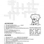 Ccbc Kids Corner: Scripture Search Crossword #2   Printable Crossword #2