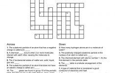 Chemistry Themed Crossword Puzzle | Free Printable Children's - Free - Crossword Puzzles For Kindergarten Free Printable