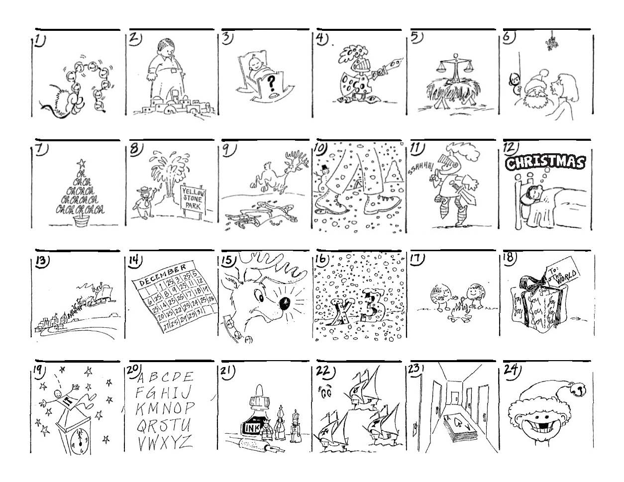 Christmas Carol Puzzles – The Button-Down Mind - Printable Christmas Rebus Puzzles