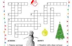 Christmas Crossword Puzzles - Best Coloring Pages For Kids - Printable Xmas Crossword Puzzles