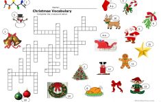 Christmas Crossword Worksheet - Free Esl Printable Worksheets Made - Printable Crossword Christmas