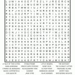 Classic Literature Printable Word Search Puzzle   Printable Puzzle Words