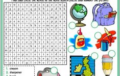 Classroom Objects Esl Printable Word Search Puzzle Worksheets For - Printable Lexicon Puzzles