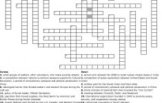 Cold War Crossword Puzzle Crossword - Wordmint - 1950S Crossword Puzzle Printable