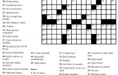 Collection Of Universal Crossword Puzzle Printable (23+ Images In - Printable Universal Crossword