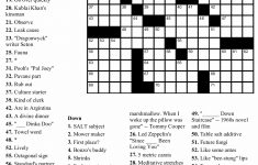 Coloring ~ 81Br7Uqwtll Large Print Crosswords Puzzle Book Volume - Printable Crossword Puzzle With Clues
