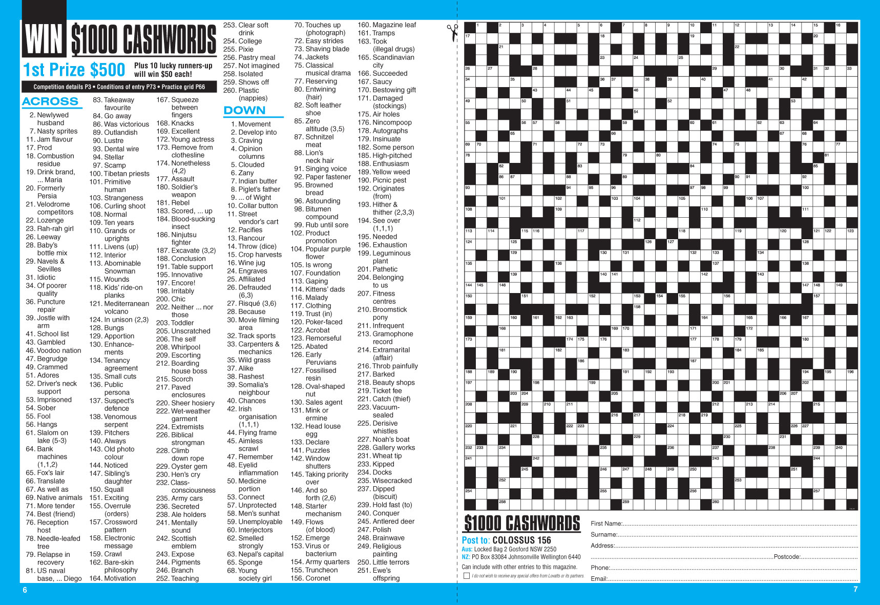 Colossus Crosswords Magazine - Lovatts Crossword Puzzles Games &amp;amp; Trivia - Printable Lovatts Crosswords