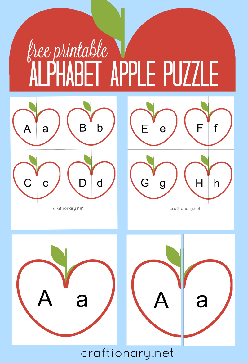 Craftionary - Printable Alphabet Puzzles