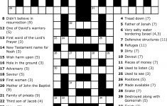 Cross Shaped Bible Crossword #easter … | Archana | Print… - Printable La Crossword Puzzles