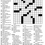 Crossword Puzzle Easy Printable Puzzles For Seniors   Printable Puzzles And Riddles