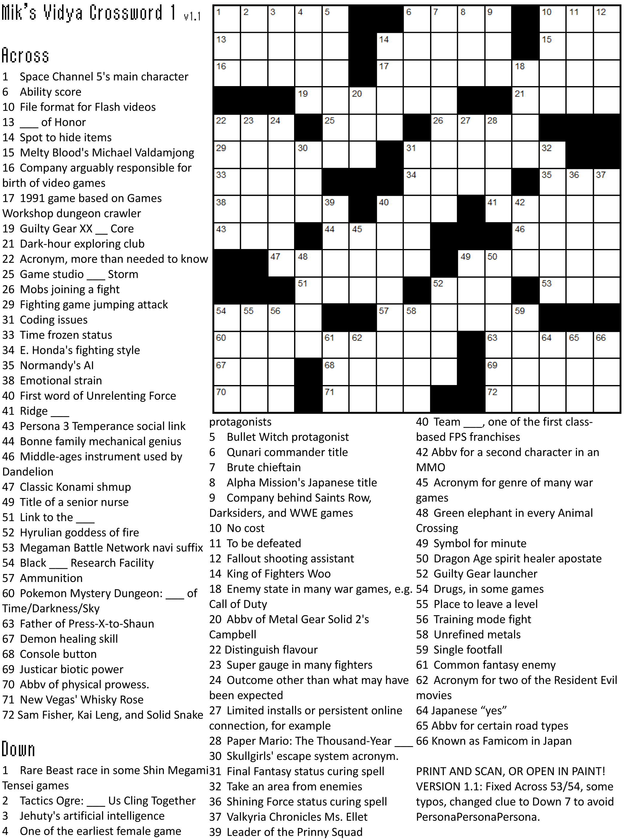 Crossword Puzzle Games | Crossword Puzzle Printable - Printable Puzzles Games