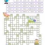 Crossword Puzzle Numbers Worksheet   Free Esl Printable Worksheets   Printable Word Puzzles For 7 Year Olds