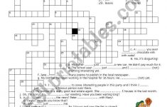 Crossword Puzzle - Present Perfect - Esl Worksheetluoliveira - Crossword Puzzles Printable On Tenses