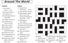 Crossword Puzzle Printable Large Print Crosswords ~ Themarketonholly - Printable German Crossword Puzzles