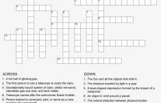Crossword Puzzle Printable Template Crosswords Lovely - Outer Space - Printable Crossword Word Search