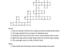 Crossword Puzzles For 5Th Graders | Activity Shelter - Printable Crossword Puzzles For 8Th Graders