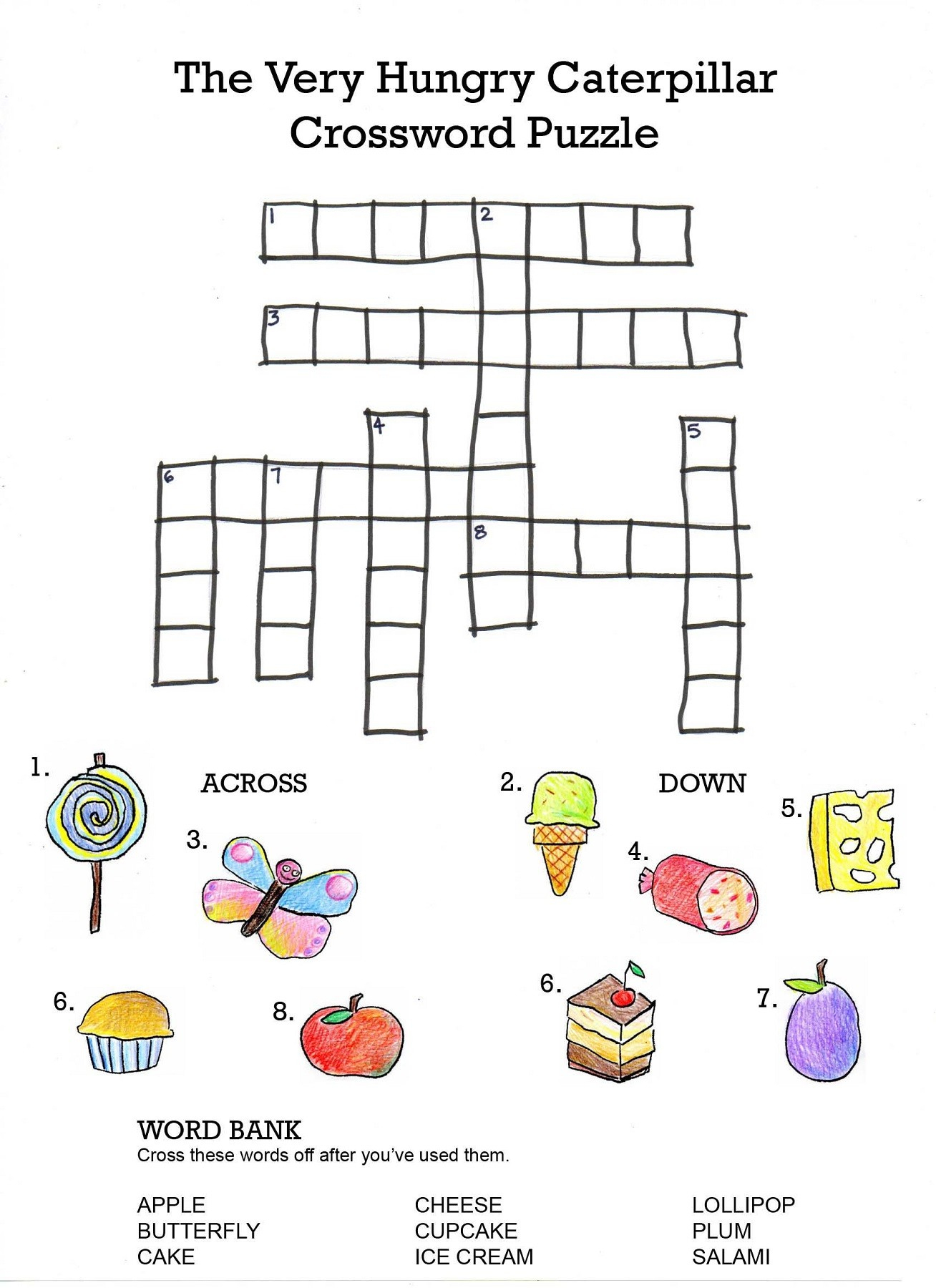 Crossword Puzzles For Kids - Best Coloring Pages For Kids - Printable Crossword Puzzles For 6 Year Olds