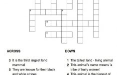 Crossword Puzzles For Kids Free | Kiddo Shelter - Printable Horse Crossword Puzzles