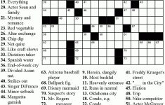 Crossword - The Austin Chronicle - Printable Crossword Puzzle Nov 2018