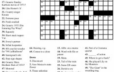 Crosswords Crossword Puzzles Printable Free Usa Today - Free Printable Usa Today Crossword Puzzles