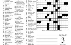 Crosswords Sunday Crossword Puzzle Printable ~ Themarketonholly - Free Printable Nyt Crossword Puzzles