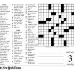 Crosswords Sunday Crossword Puzzle Printable ~ Themarketonholly   La Times Crossword Puzzle Printable Version