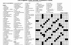 Crosswords Sunday Crossword Puzzle Printable ~ Themarketonholly - Printable Crosswords La Times