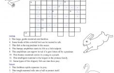 Curious Crosswords - Wildlife Crossword Puzzle Printable