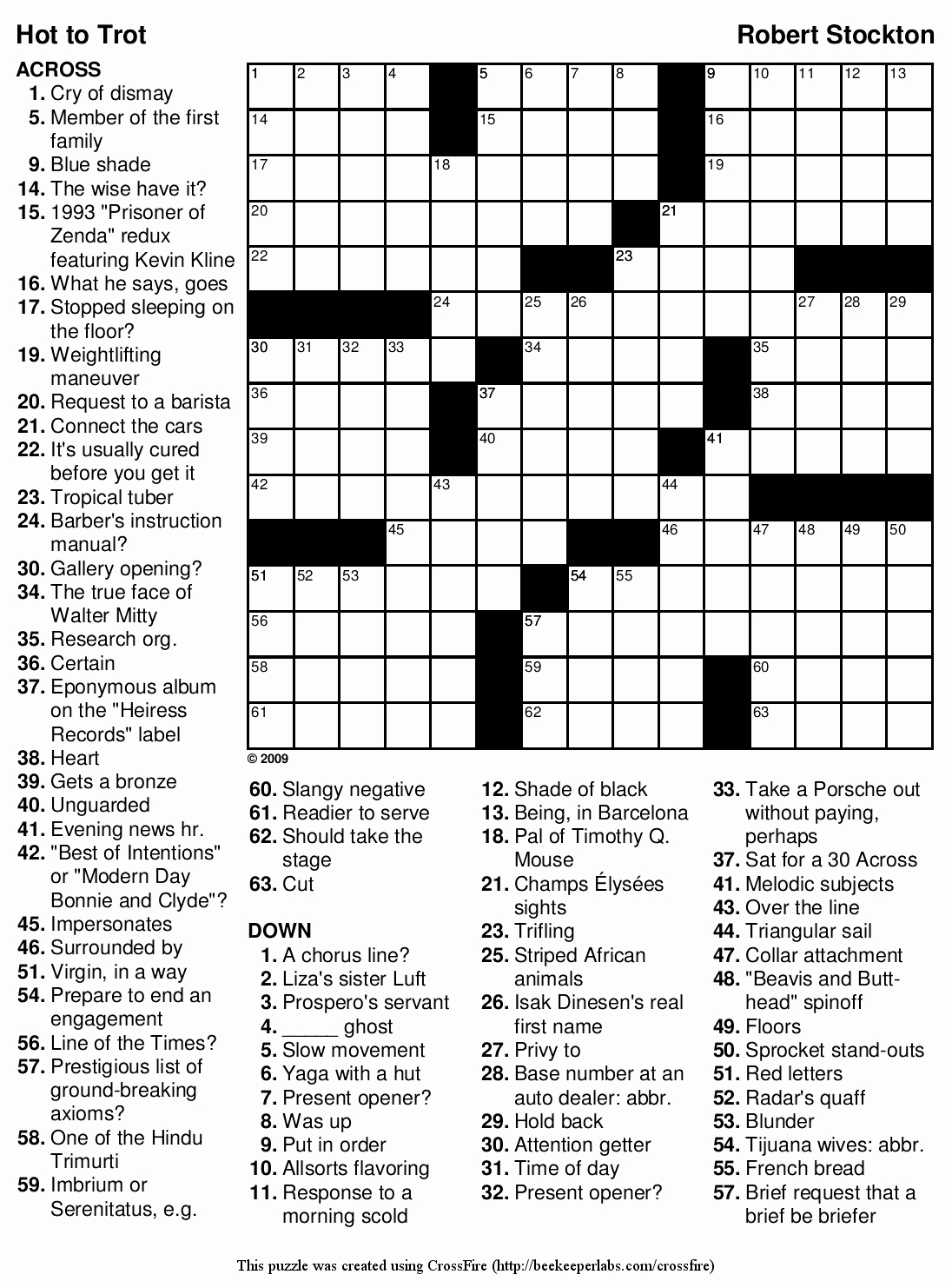 Daily Crossword Puzzle Printable – Rtrs.online - Printable Crossword Puzzles Difficult