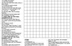 Diagramless Crossword Puzzles - Printable Patternless Crossword Puzzles