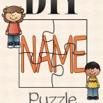 Diy Name Puzzle Template | Preschool | Name Puzzle, Preschool   Printable Name Puzzle