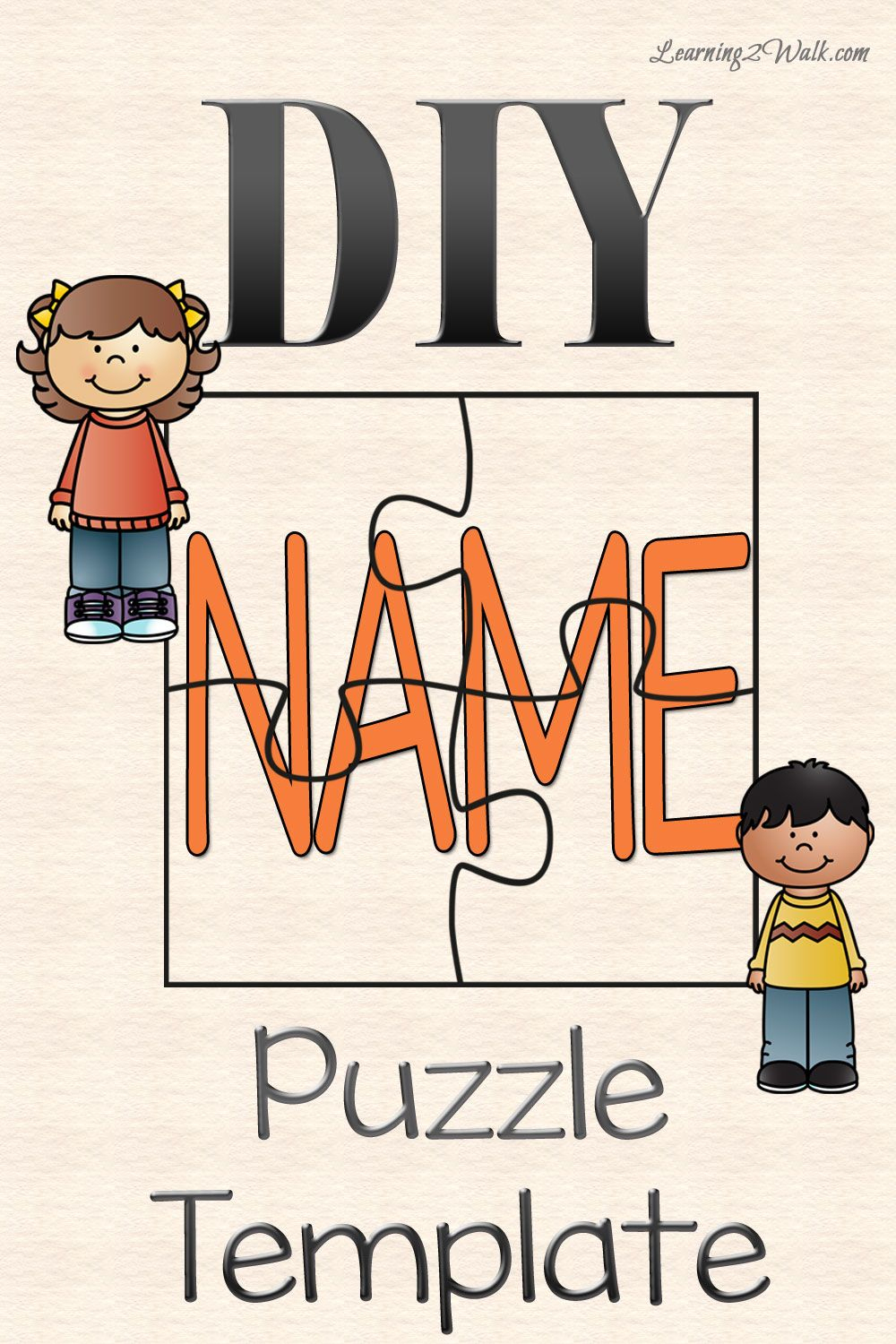 Diy Name Puzzle Template | Preschool | Name Puzzle, Preschool - Printable Name Puzzles For Preschoolers