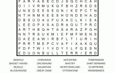 Dog Breeds Printable Word Search Puzzle - Free Printable Dog Puzzle