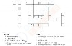 Download Grade 4 Science Pdf Worksheet (Crossword) On Animals - Printable Science Crossword Puzzles