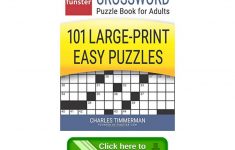 Download-Pdf) Funster Crossword Puzzle Book For Adults 101 Large - Printable Puzzle Book Pdf