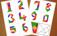 Downloadable Tangram Cards - Tangram Numbers - Tangram Puzzles - 7 Piece Tangram Puzzle Printable