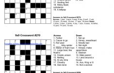 √ Printable English Crossword Puzzles With Answers - Printable Crossword Puzzles Categories